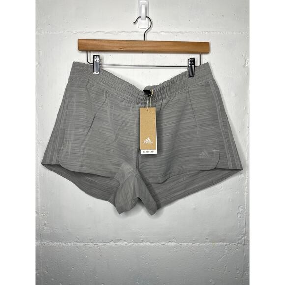 NEW Adidas Womens Gray Pull on Athletic Shorts Size Large - Picture 1 of 7